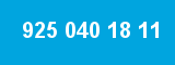 925 040 18 11 925 040 18 11